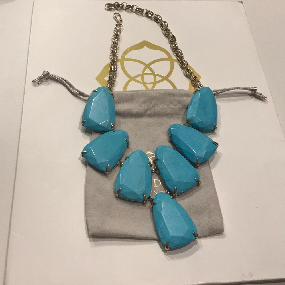 TURQUOISE HARLOW STATEMENT NECKLACE